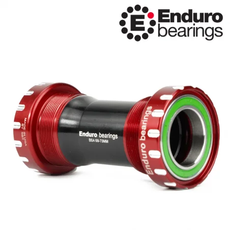 Stredové zloženie BKS-02348 pre talianske závitové rámy SHIMANO 24mm ENDURO BEARINGS červené