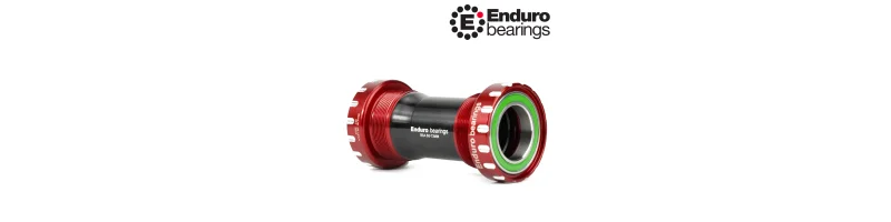 Stredové zloženie BKS-02348 pre talianske závitové rámy SHIMANO 24mm ENDURO BEARINGS červené