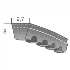 Klinový remeň XPZ 1000Lw/1013La MAXBELT