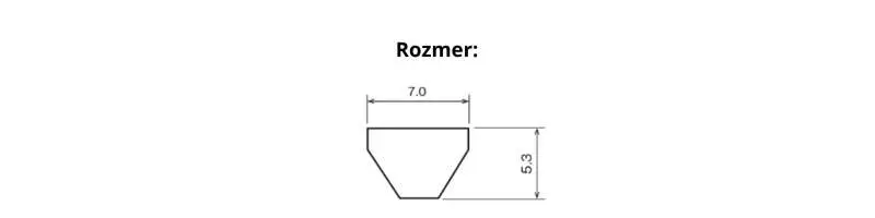 Polyuretánový remeň 7M-1030 La BANFLEX BANDO