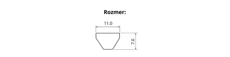 Polyuretánový remeň 11M-1120 La BANFLEX BANDO