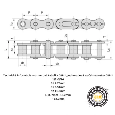 Reťaz 08B-1 RENOLD SD