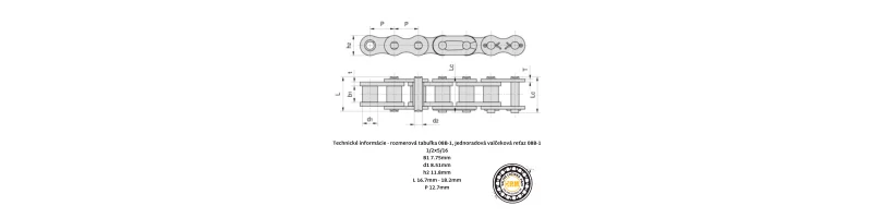 Reťaz 08B-1 RENOLD SD