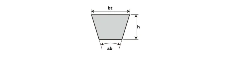 Poľnohospodársky klinový remeň W-800 SB 17 BANDO