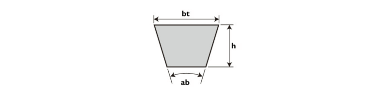 Poľnohospodársky klinový remeň W-800 SB 19 BANDO