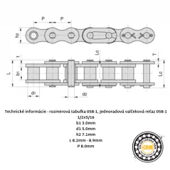 Reťaz 05B-1 RENOLD SD