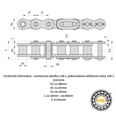 Reťaz 12B-1 RENOLD SD