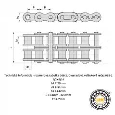 Reťaz 08B-2 RENOLD SD