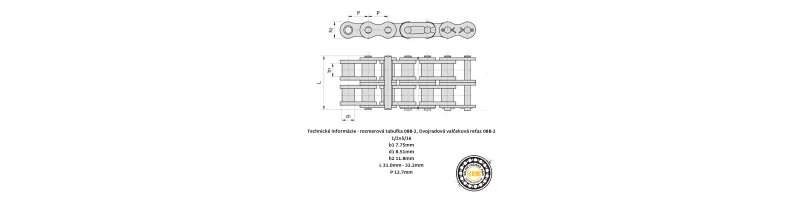 Reťaz 08B-2 RENOLD SD