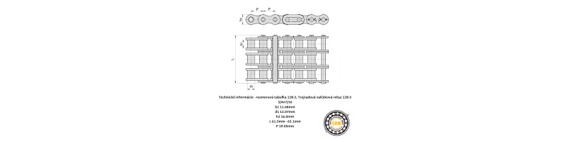 Reťaz 12B-3 RENOLD SD