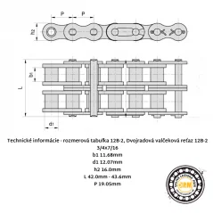 Reťaz 12B-2 RENOLD SD