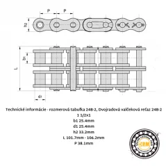 Reťaz 24B-2 RENOLD SD