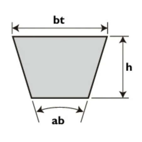 Poľnohospodársky klinový remeň W-800 SC 47 BANDO