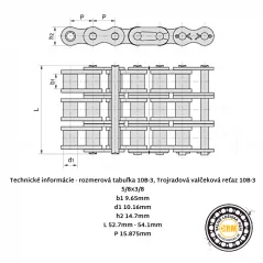 Reťaz 10B-3 RENOLD SD