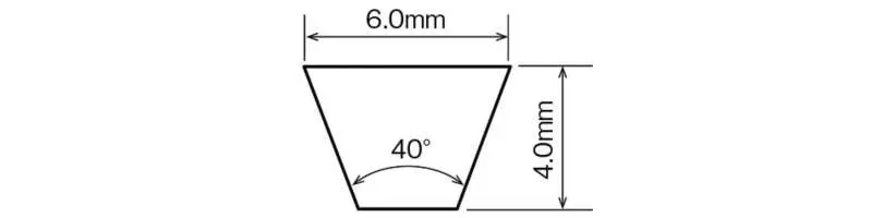 Polyuretánový klinový remeň 6X305 Li 330 La BANDO