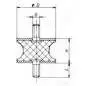 SILENTBLOK D100x55/M16x43, AT100x55