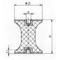 SILENTBLOK D75x40/M12, CT75x40